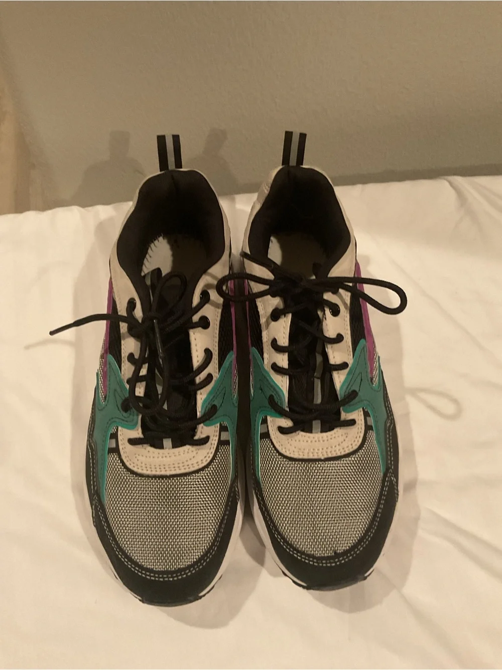 Fila Men's Teal Purple Black Athletic Sneakers Hiking